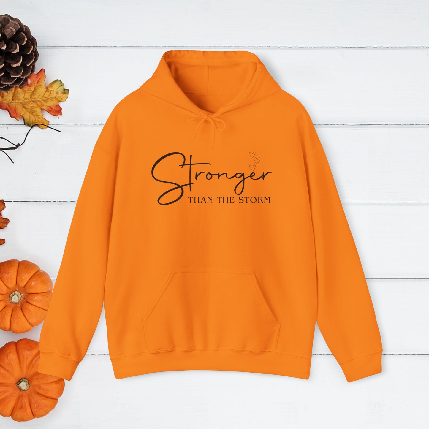 Strength Affirmation Hoodie, Motivational Sweatshirt, Facing The Storms, Empowering Unisex Pullover, Inspirational Jumper