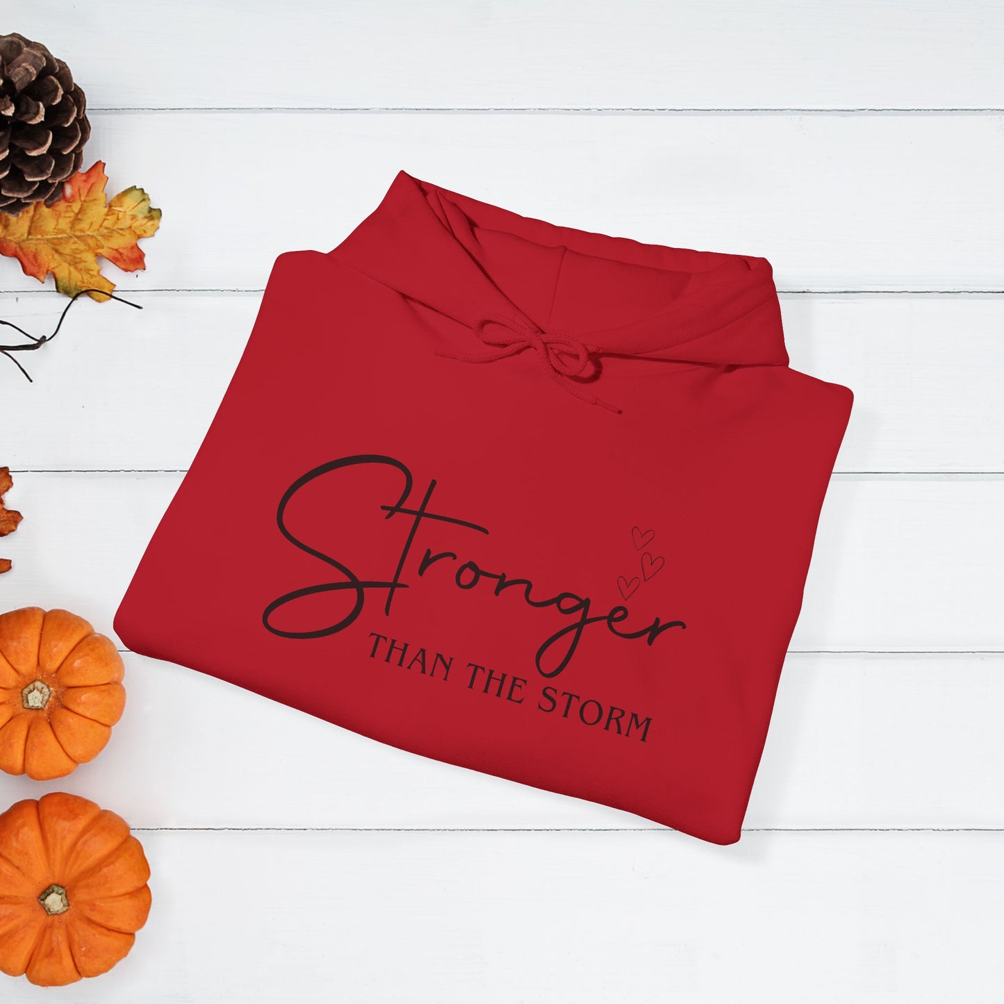 Strength Affirmation Hoodie, Motivational Sweatshirt, Facing The Storms, Empowering Unisex Pullover, Inspirational Jumper