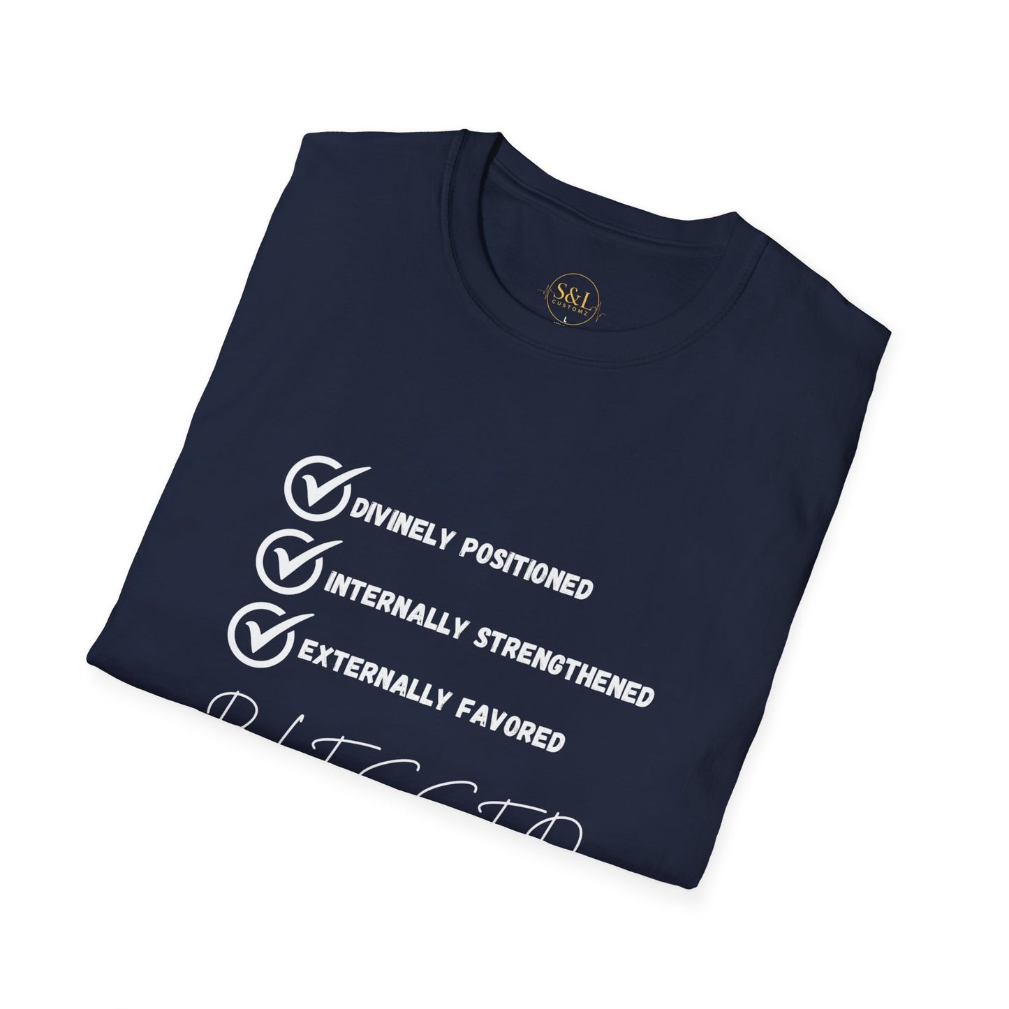 Blessed Unisex Softstyle T-Shirt, Spiritual Apparel, Faith-Based Gift, Casual Wear, Motivational Tee, Positive Vibes Shirt