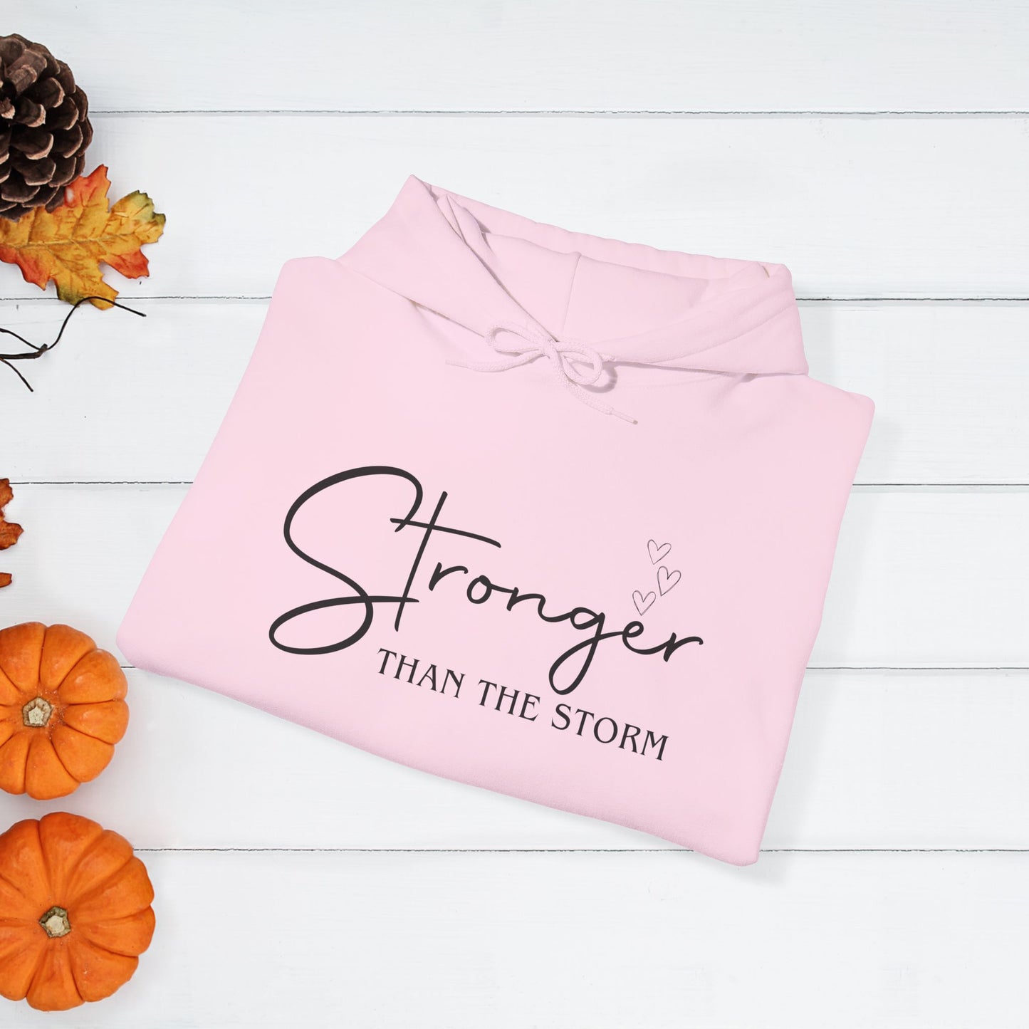 Strength Affirmation Hoodie, Motivational Sweatshirt, Facing The Storms, Empowering Unisex Pullover, Inspirational Jumper