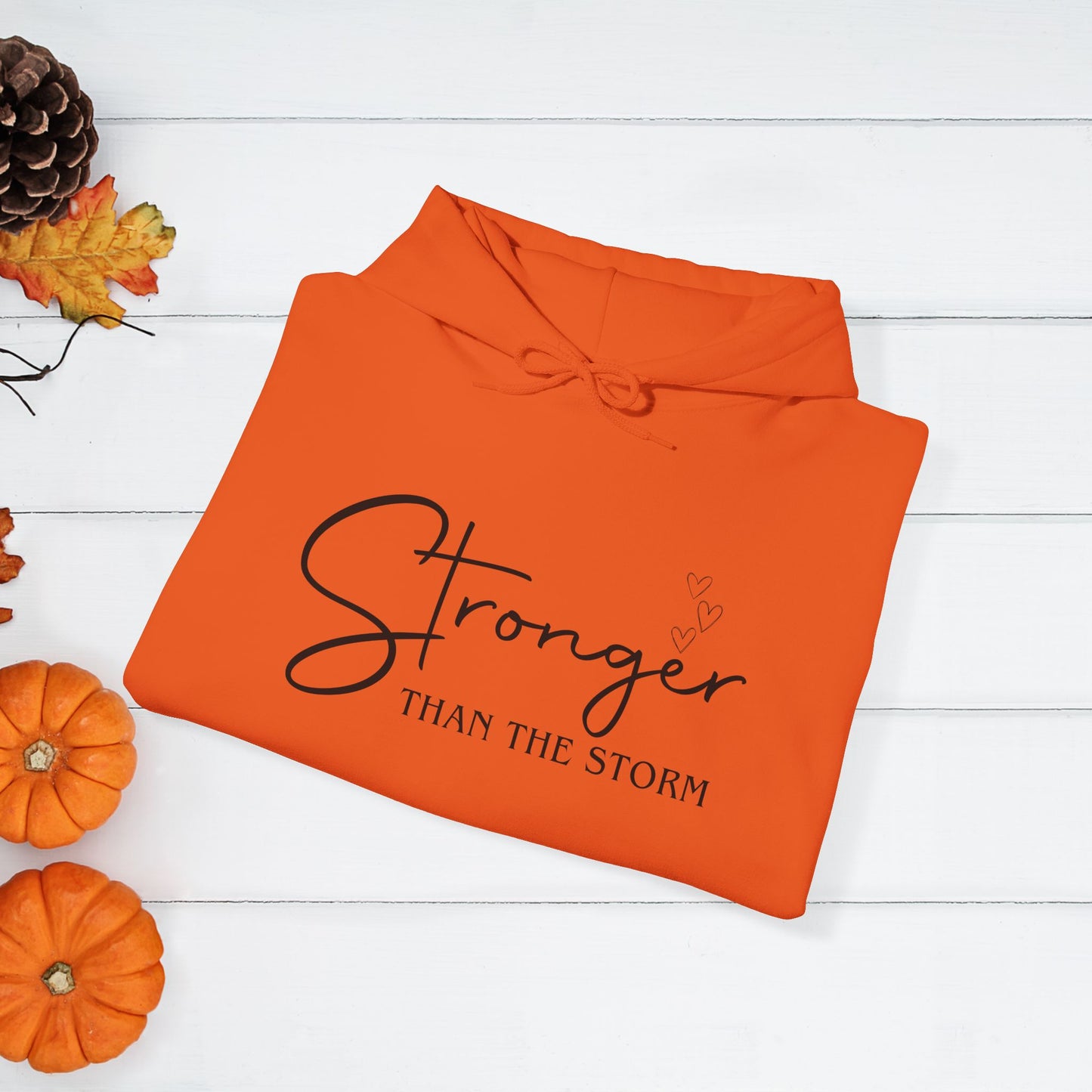 Strength Affirmation Hoodie, Motivational Sweatshirt, Facing The Storms, Empowering Unisex Pullover, Inspirational Jumper