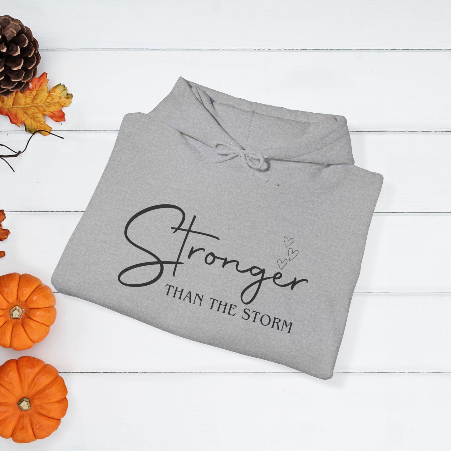 Strength Affirmation Hoodie, Motivational Sweatshirt, Facing The Storms, Empowering Unisex Pullover, Inspirational Jumper
