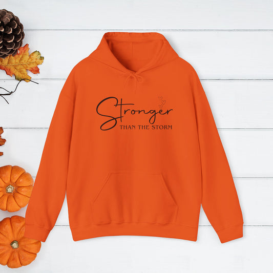 Strength Affirmation Hoodie, Motivational Sweatshirt, Facing The Storms, Empowering Unisex Pullover, Inspirational Jumper