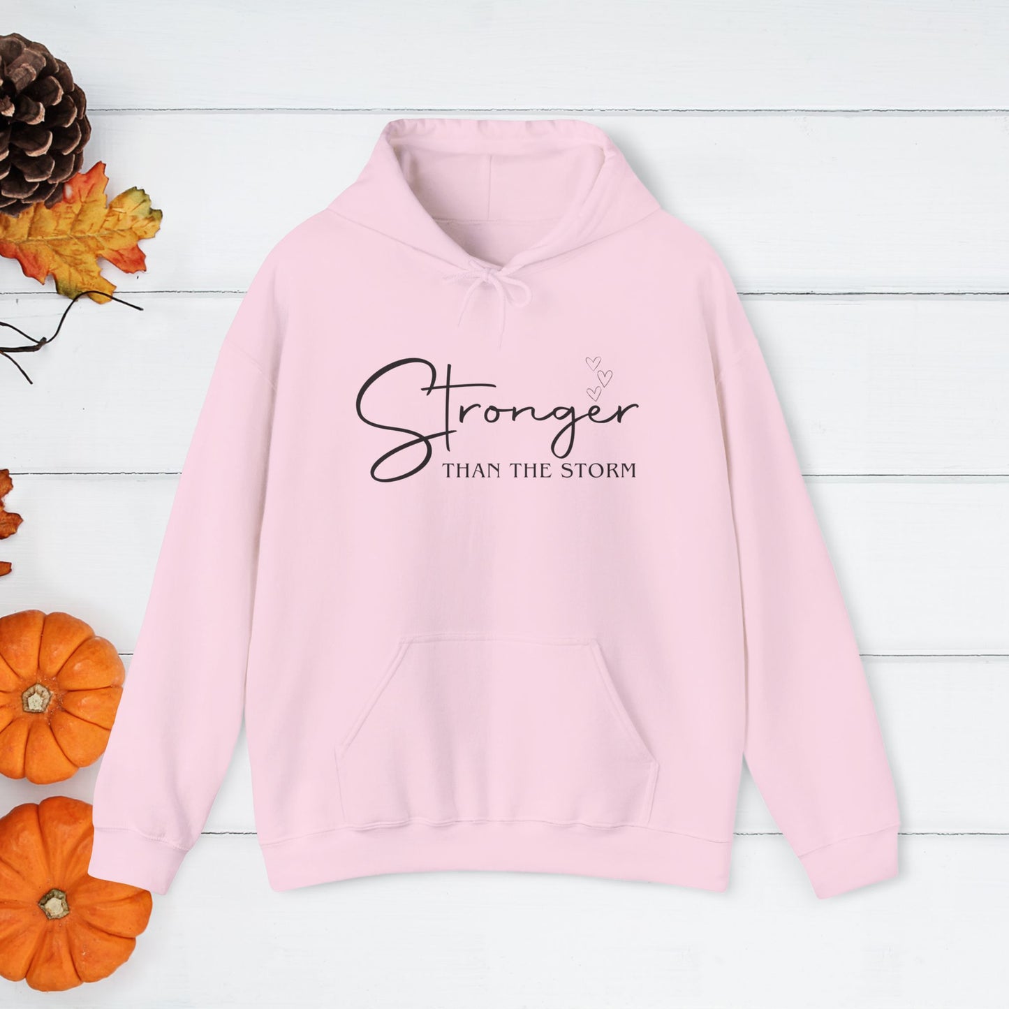 Strength Affirmation Hoodie, Motivational Sweatshirt, Facing The Storms, Empowering Unisex Pullover, Inspirational Jumper