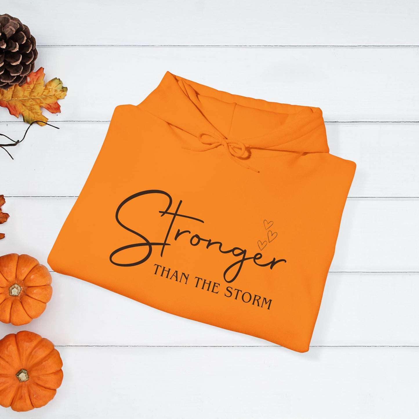 Strength Affirmation Hoodie, Motivational Sweatshirt, Facing The Storms, Empowering Unisex Pullover, Inspirational Jumper