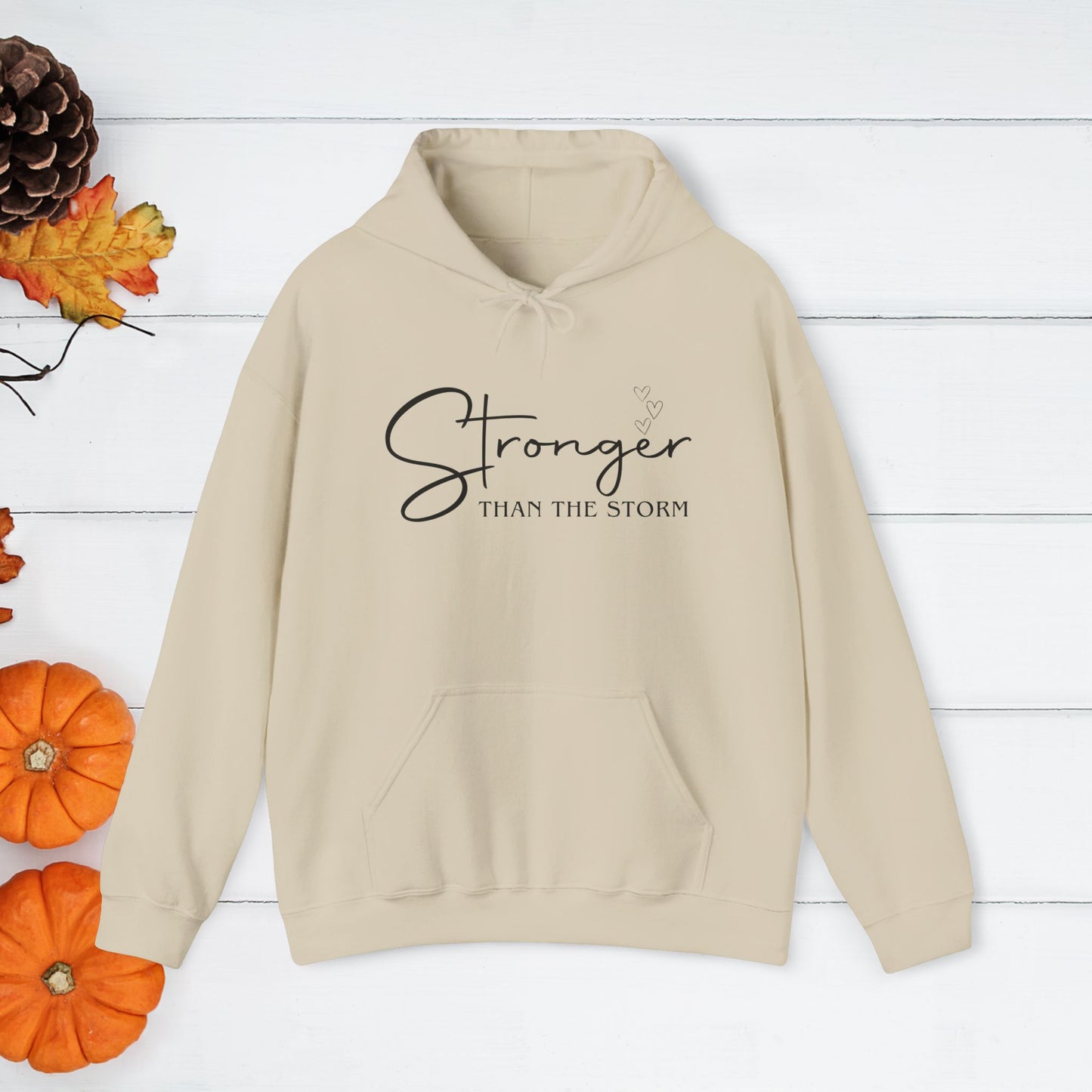 Strength Affirmation Hoodie, Motivational Sweatshirt, Facing The Storms, Empowering Unisex Pullover, Inspirational Jumper