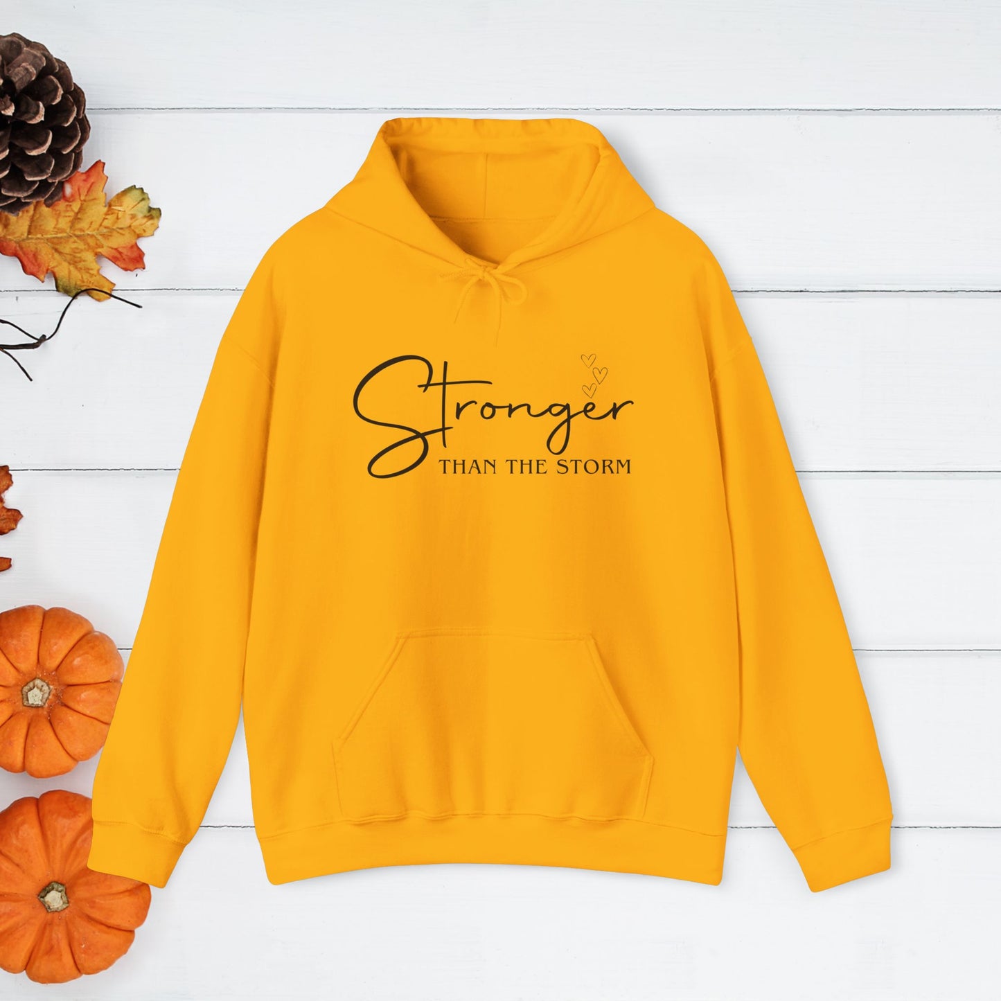 Strength Affirmation Hoodie, Motivational Sweatshirt, Facing The Storms, Empowering Unisex Pullover, Inspirational Jumper
