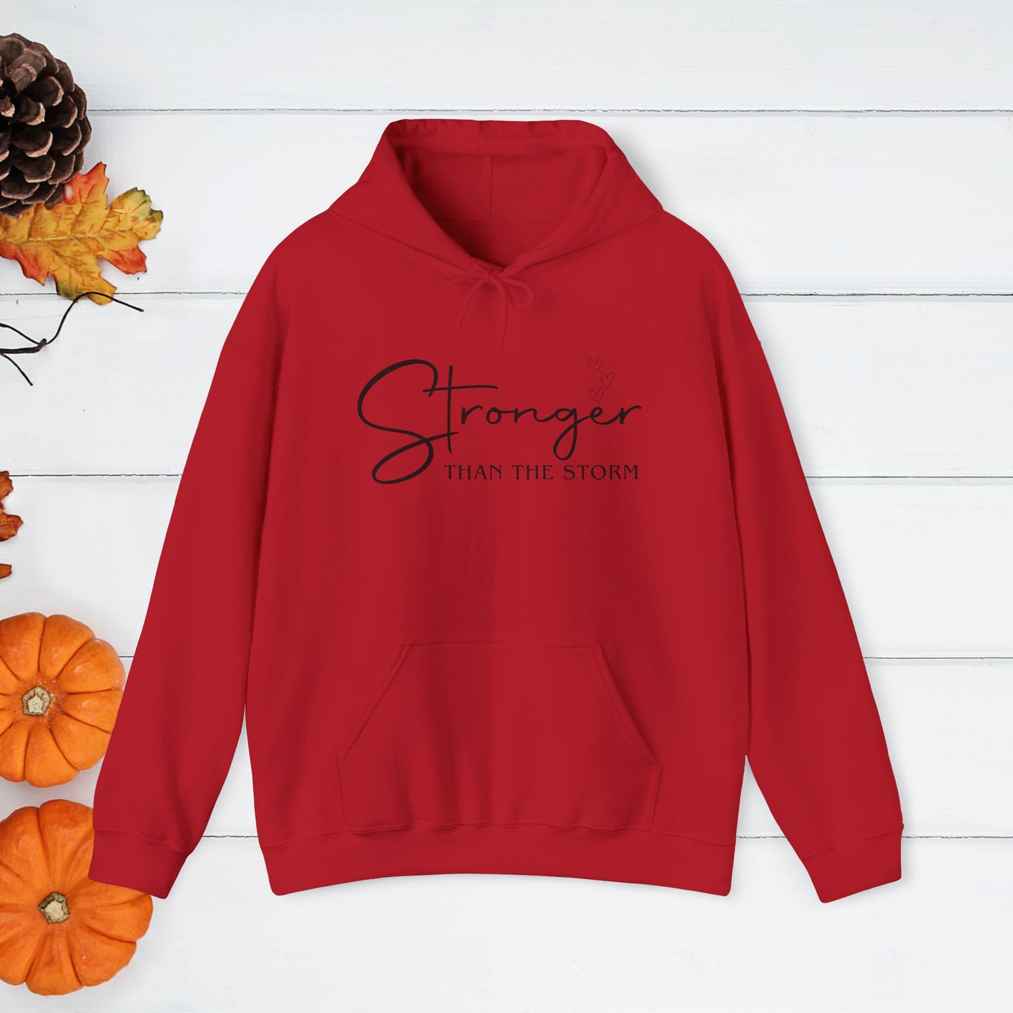 Strength Affirmation Hoodie, Motivational Sweatshirt, Facing The Storms, Empowering Unisex Pullover, Inspirational Jumper