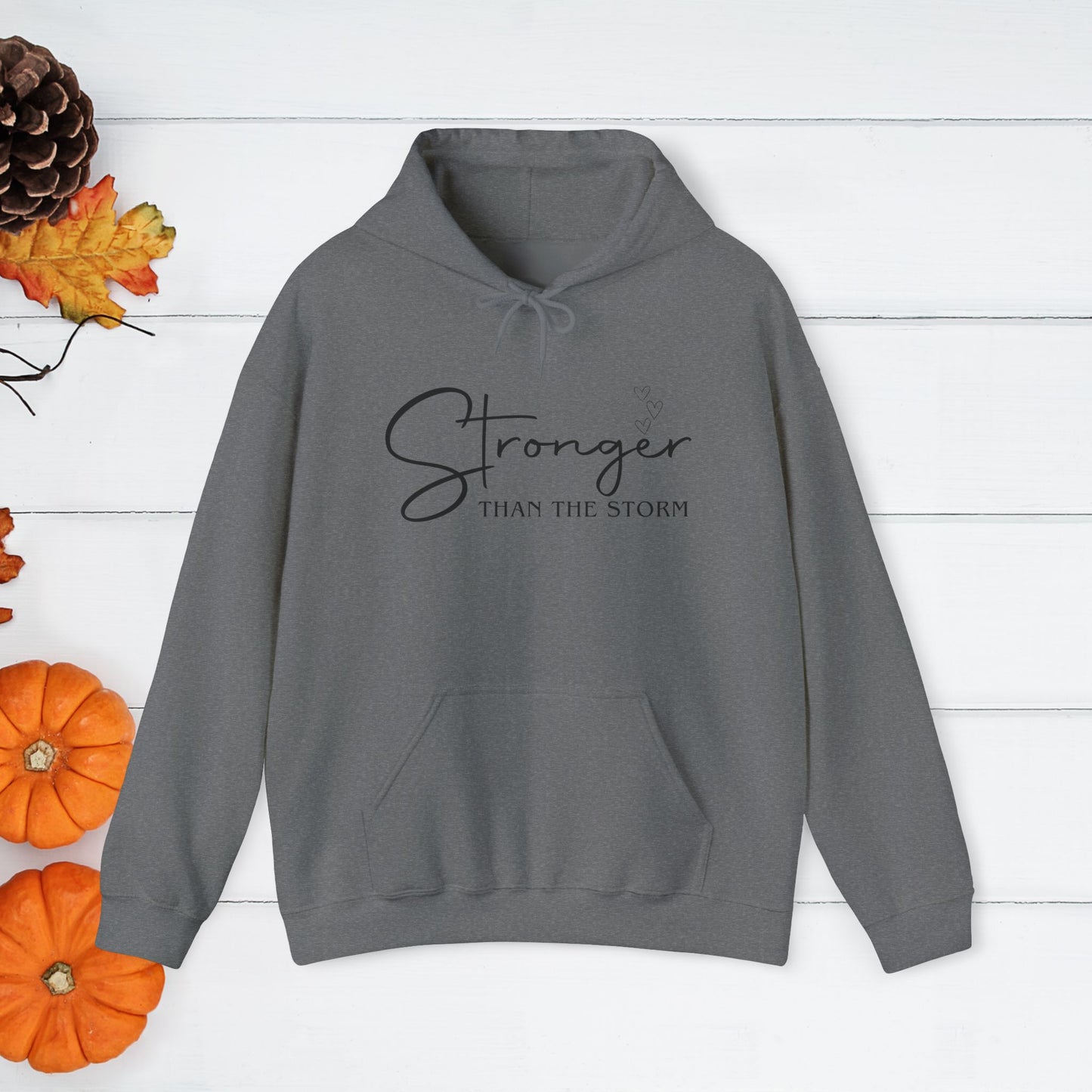 Strength Affirmation Hoodie, Motivational Sweatshirt, Facing The Storms, Empowering Unisex Pullover, Inspirational Jumper