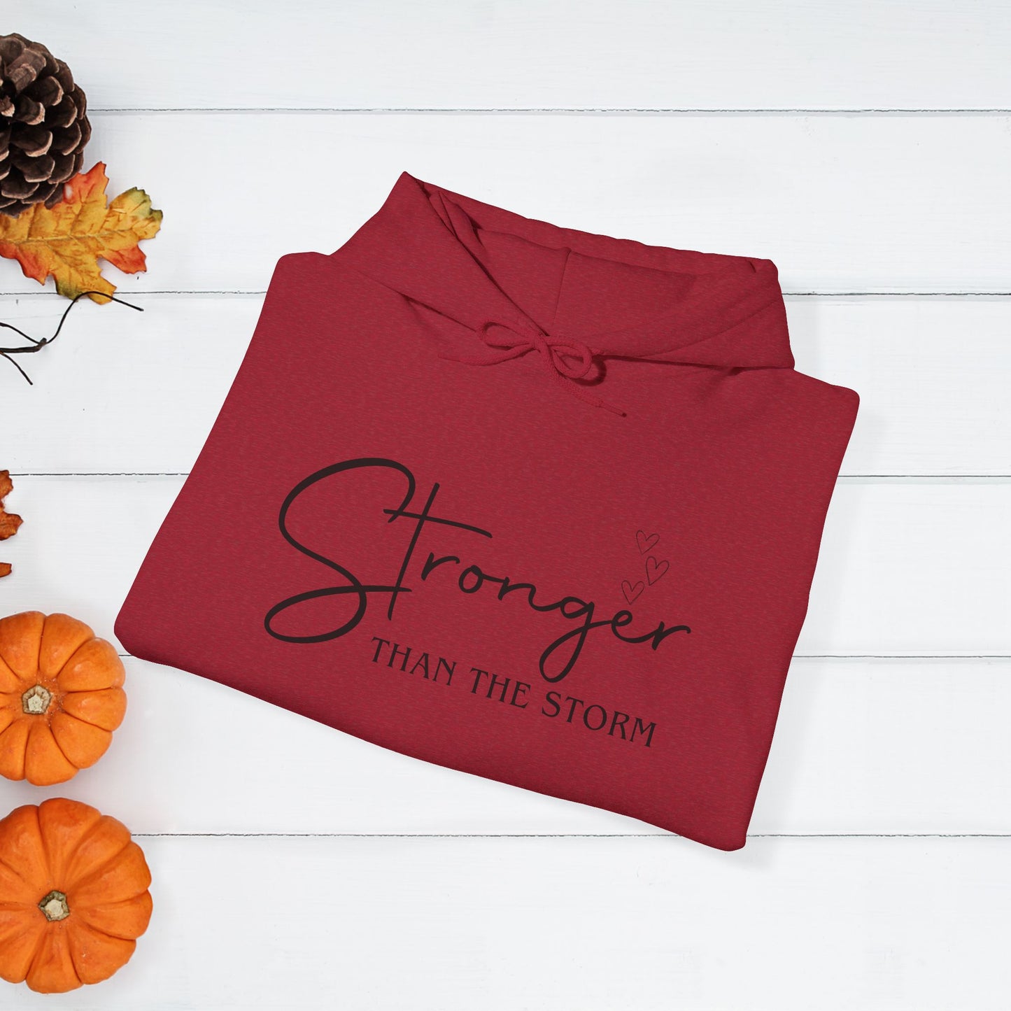 Strength Affirmation Hoodie, Motivational Sweatshirt, Facing The Storms, Empowering Unisex Pullover, Inspirational Jumper